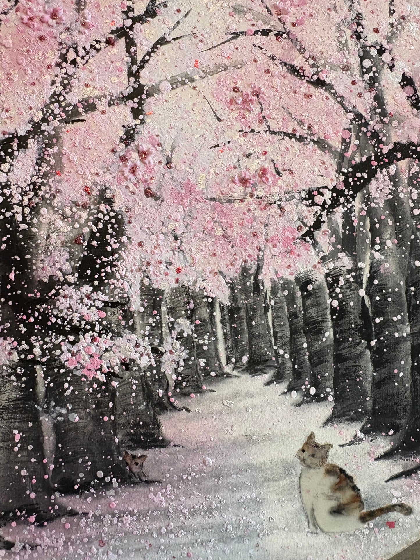 桜と猫